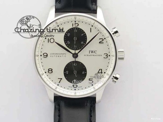 MIROTIME 1219 Affordable Portuguese Real PR Real Annual Calendar IW5035 ZF 1:1 Best Edition White Dial Blue Markers on Blue Leather Strap A 7143